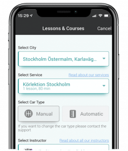 image of Mitt Körkort app english